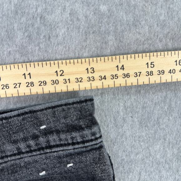 Abercrombie & Fitch Shorts WMNS 28/6R Crop Wide Leg Ultra High Rise Washed Black - Picture 6 of 8